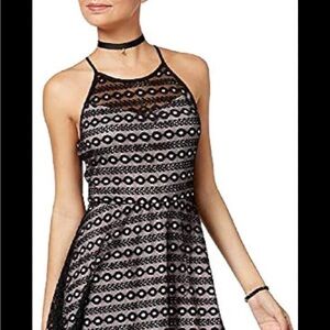 Elegant Black Lace Dress